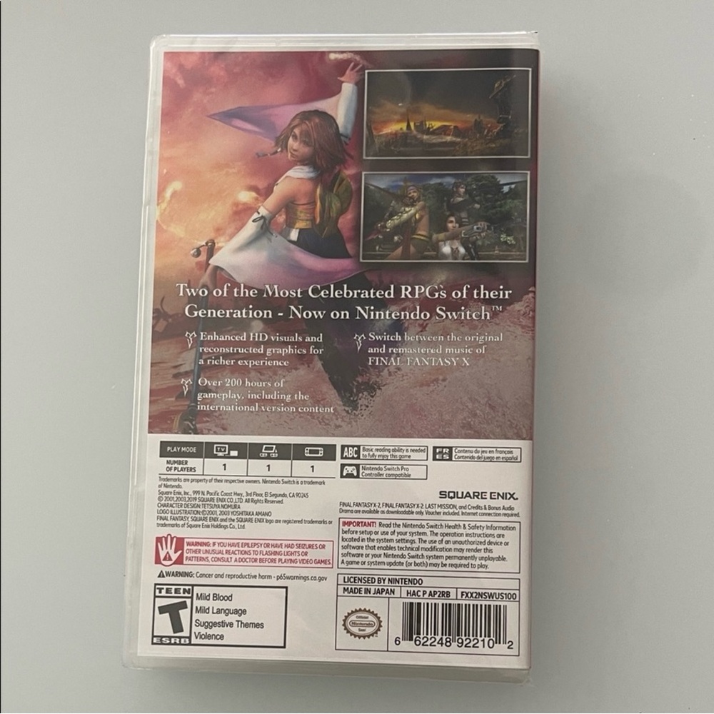 Final Fantasy X/X-2 HD Remaster for Nintendo Switch - Blue - Picture 2 of 2
